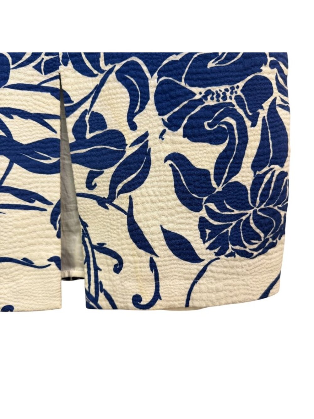 Emilio Pucci Printed Knee Length Sheath Dress Blue White Size 8 - Picture 11 of 14